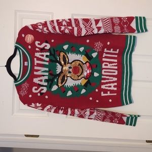 No Boundaries Rudolph Reversible Sequin Sweater